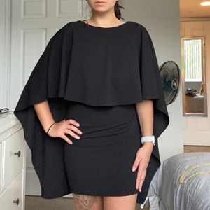 Black Cape Dress